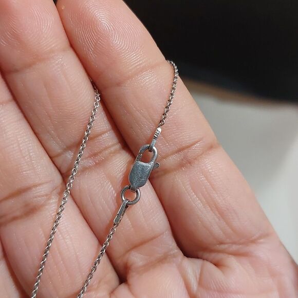 Amethyst And Diamond Heart Pendant Sterling Silver Necklace 925 PAM Italy - Picture 5 of 8